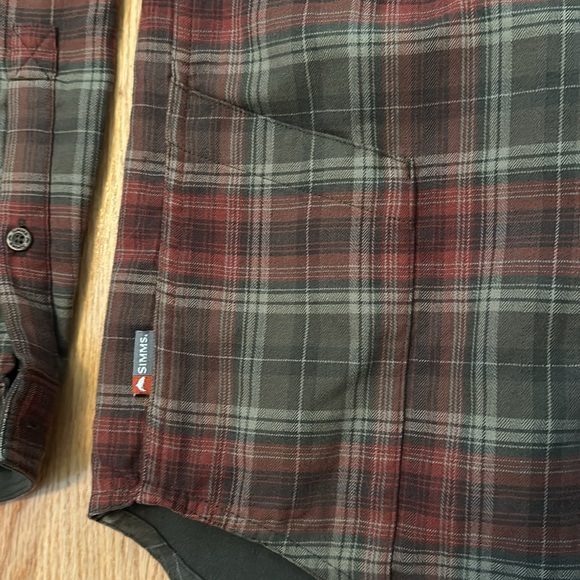 Simms Flannel Shirt. Size Medium. - Picture 2 of 4